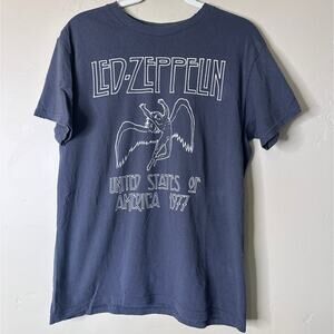 Vintage Led Zeppelin United States Of America 1977 Tour Band T Shirt MEDIUM